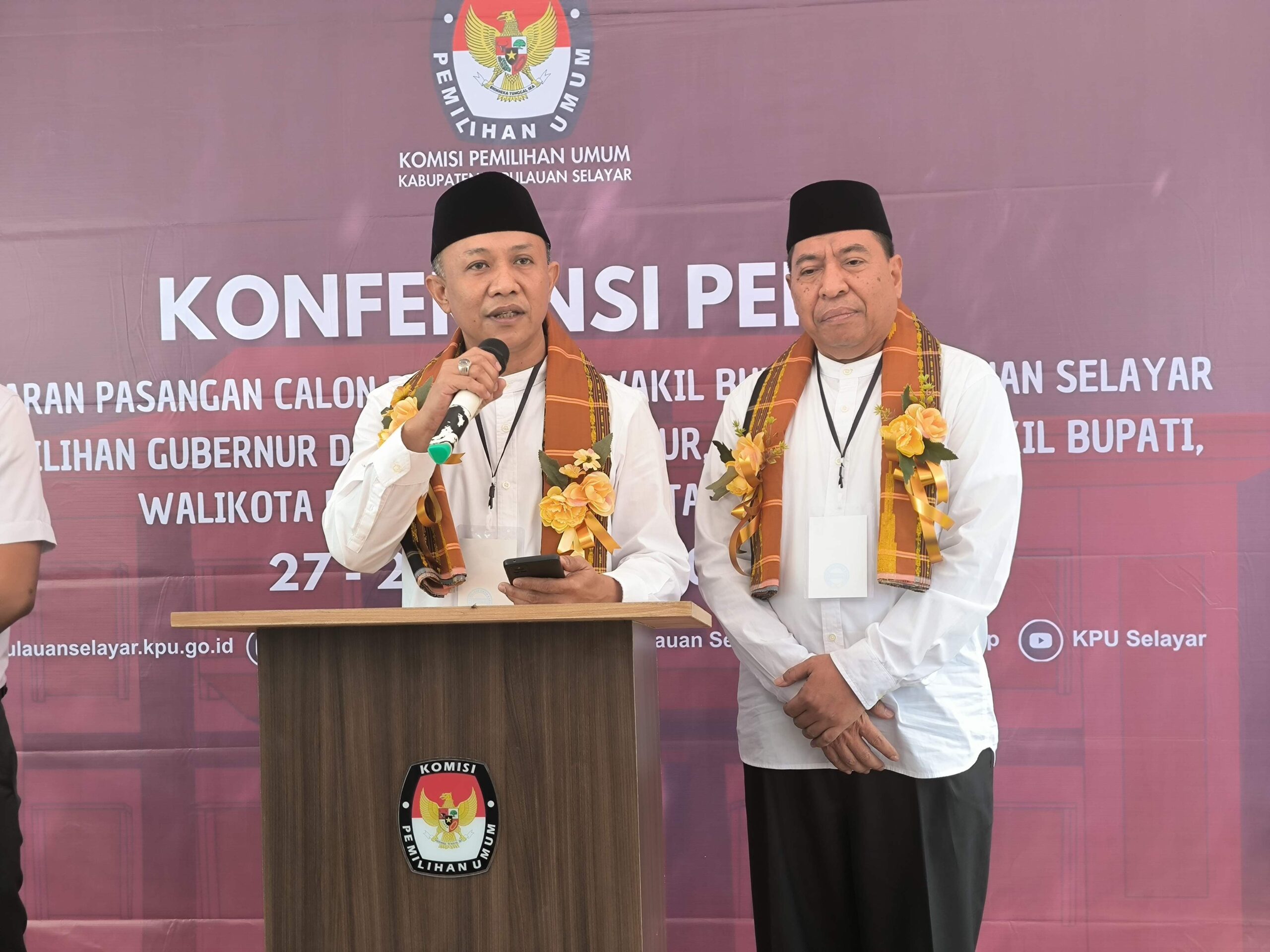 Pendaftaran Diterima KPU, Natsir Ali-Muhtar Siap Bertarung di Pilkada Selayar
